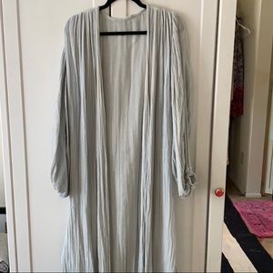 JPB, Ligh Blue Goddess Duster with Drawstring, OS